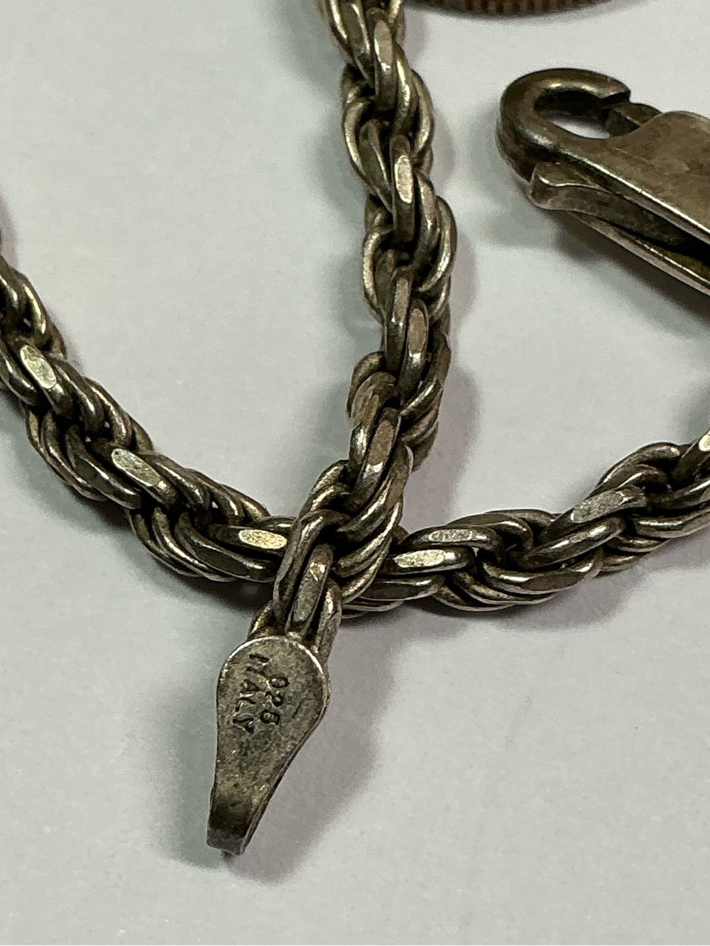 Silver Rope Chain Bracelet - Men's Accessory - Picture 5 of 5